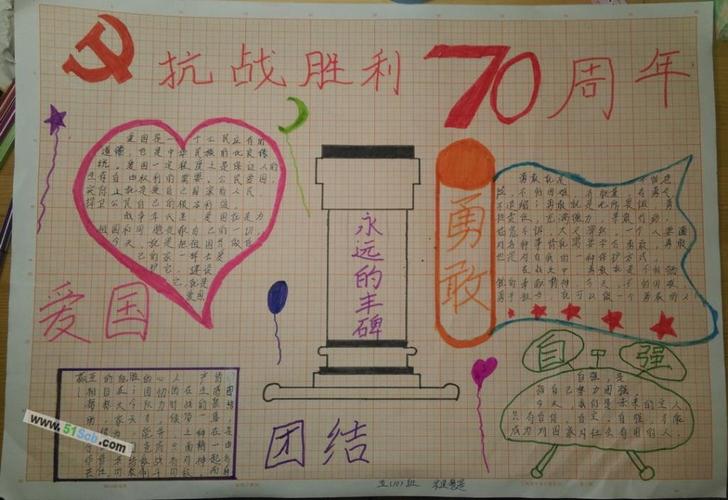 抗战胜利70周年手抄报图片大全