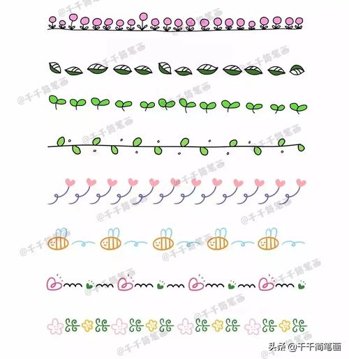 英语手抄报花边手抄报简单装饰花边手抄报花边超简单画法好看的花边