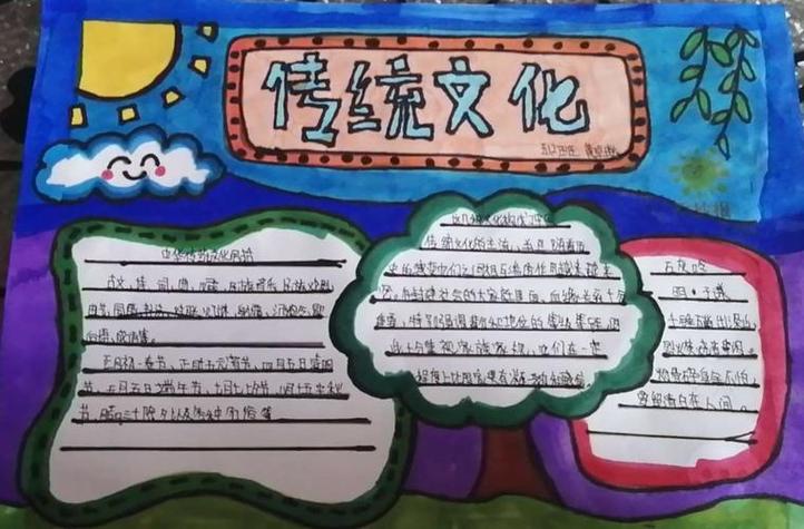 学习传统文化做儒雅少年手抄报 传统文化手抄报-