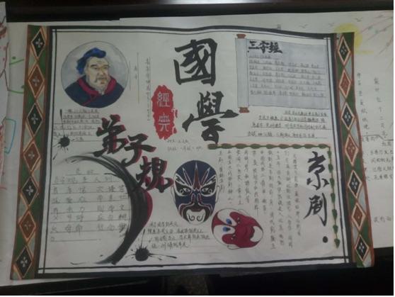 梁园区实验小学 国学礼仪手抄报 评比活动