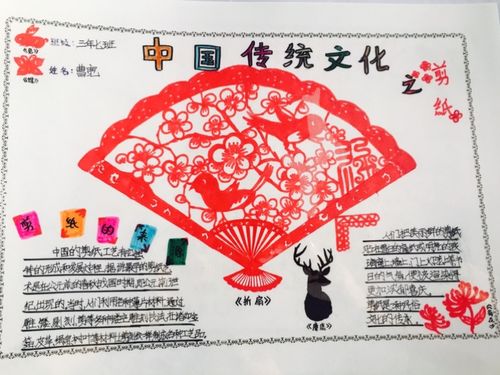 锡林浩特市第五小学三年七班 弘扬民族文化 中华传统文化手抄报展示
