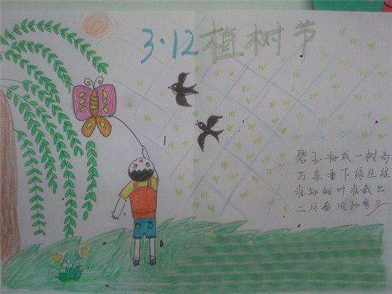 植树节手抄报课题植树节手抄报主题