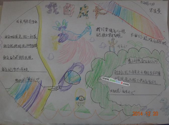 成长手抄报的内容