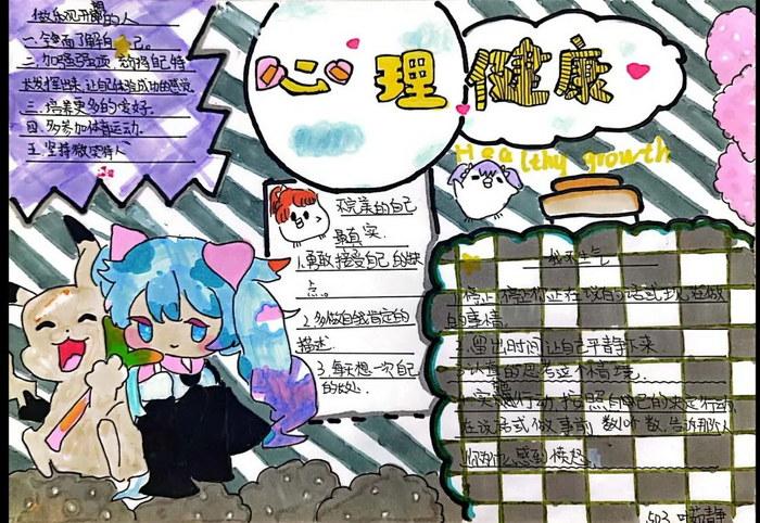 心理健康手抄报简单又漂亮五年级