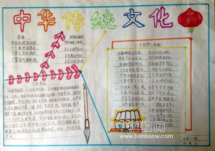 关于中国灿烂文化的手抄报传统文化的手抄报 关于中国灿烂文化的手抄报传统文化的手抄报