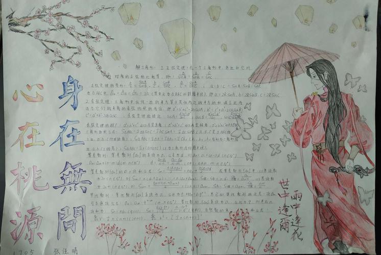 手抄报青屏高中高二201202404国庆手抄报优秀作业展高二青春励志的手