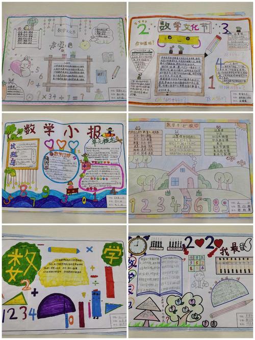 画的是智慧 学的是数学 定安县第三小学第三届数学文化《手抄报》