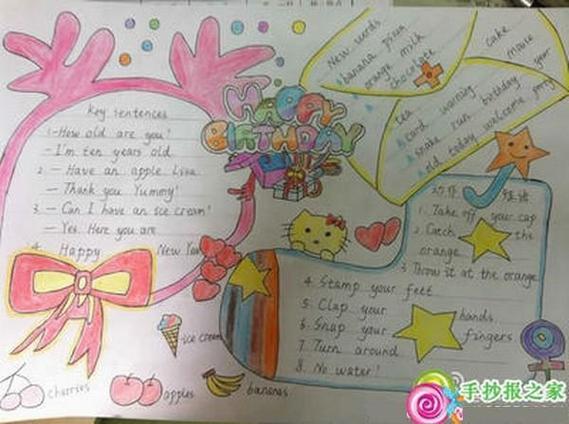 文明庆贺生日的手抄报生日快乐手抄报 文明庆贺生日的手抄报生日快乐手抄报