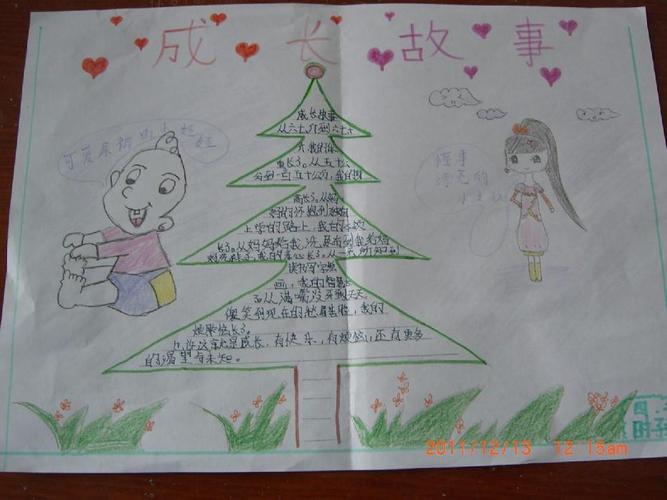 成长手抄报里写什么