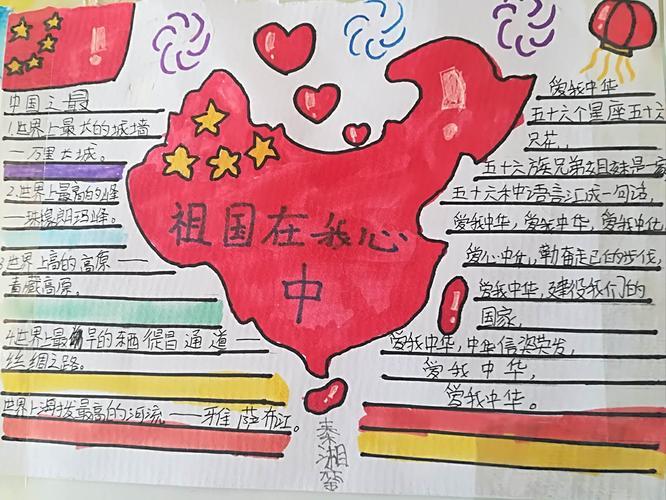六3班 《祖国在我心中》手抄报寻找红色足迹电子小报模版中小学生抗日