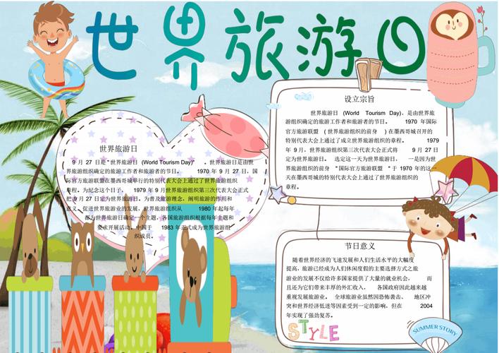 小报:世界旅游日小报电子小报手抄报word小报 5 .pdf