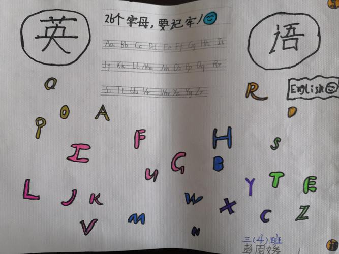英语字母手抄报大比拼 快来为宁洱县直属小学三 4 班创意无穷的孩子们 英语字母手抄报大比拼 快来为宁洱县直属小学三 4 班创意无穷的孩子们