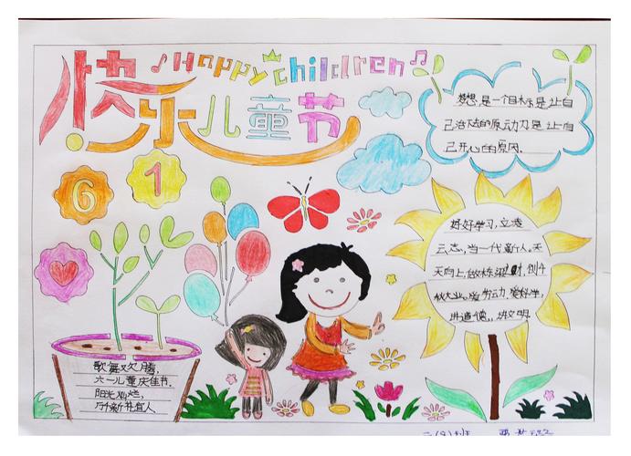 崇礼区西湾子小学庆祝六一国际儿童节手抄报展播 一