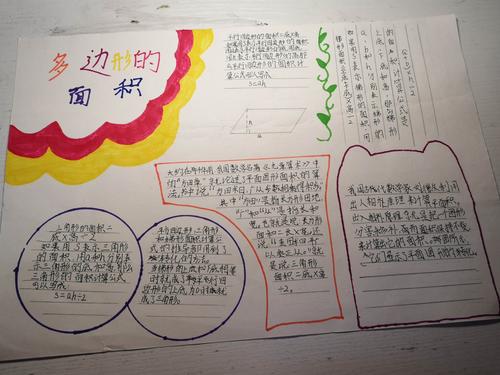 5.手抄报:《 多边形面积》