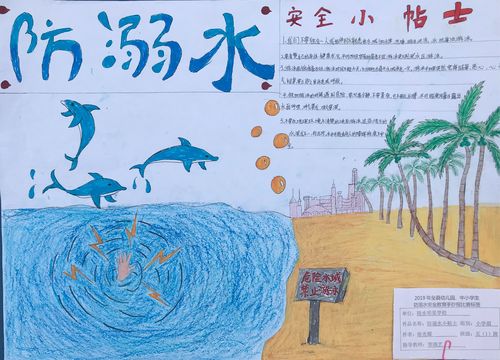 明星学校参加陵水县2024年 防溺水安全教育 手抄报比赛及海南省 我