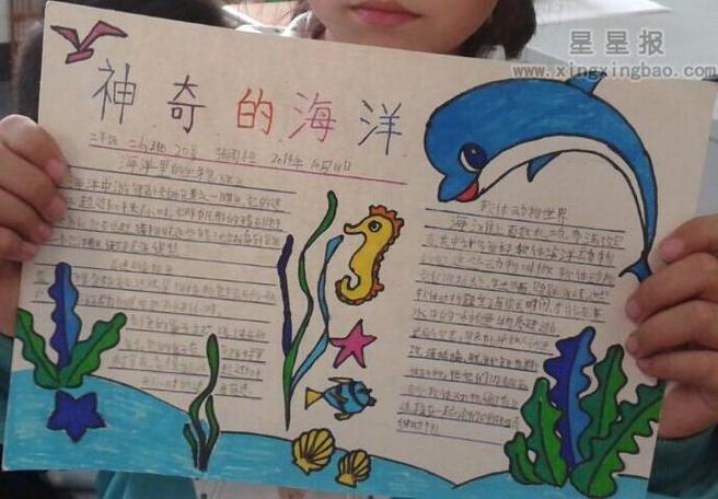 二年级知识海洋手抄报二年级手抄报