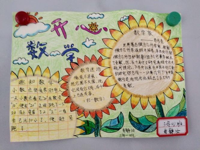 快乐数学多彩寒假与过年有关的手抄报 快乐数学手抄报