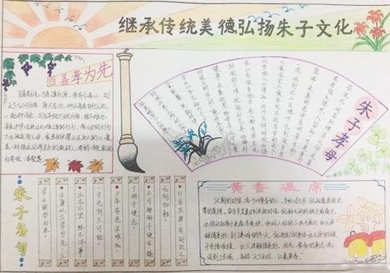 朱子名句手抄报手抄报模板