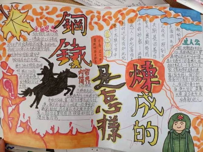 初二手抄报钢铁是怎样炼成的简单