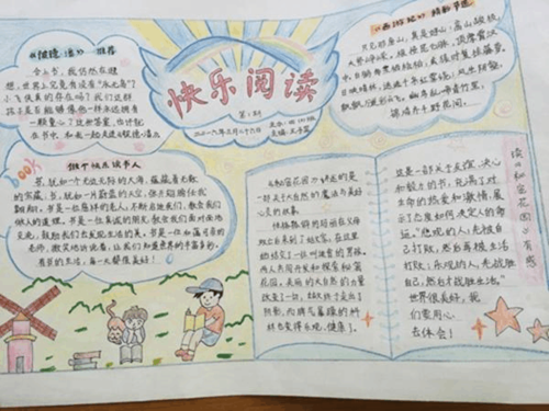 我校小学部开展 我爱阅读 手抄报比赛活动