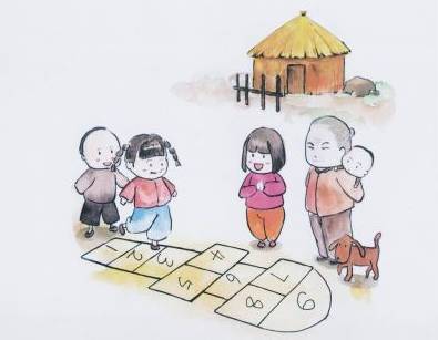 中国传统游戏跳房子手抄报中国传统手抄报 中国传统游戏跳房子手抄报中国传统手抄报