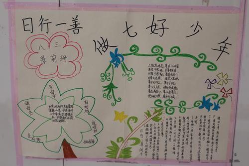 日行一善争做七好少年手抄报 日行一善手抄报 日行一善争做七好少年手抄报 日行一善手抄报
