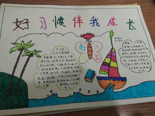 关于养成教育的主题手抄报养成教育手抄报