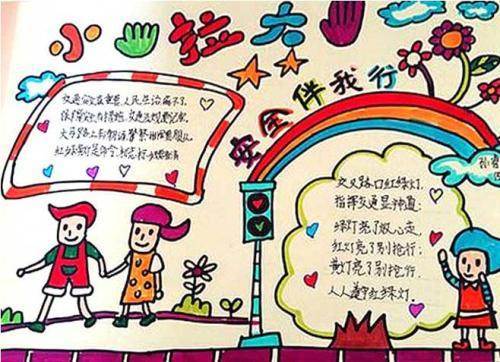 三年级下册关于安全的手抄报图片 三年级安全手抄报简单的图片 安全