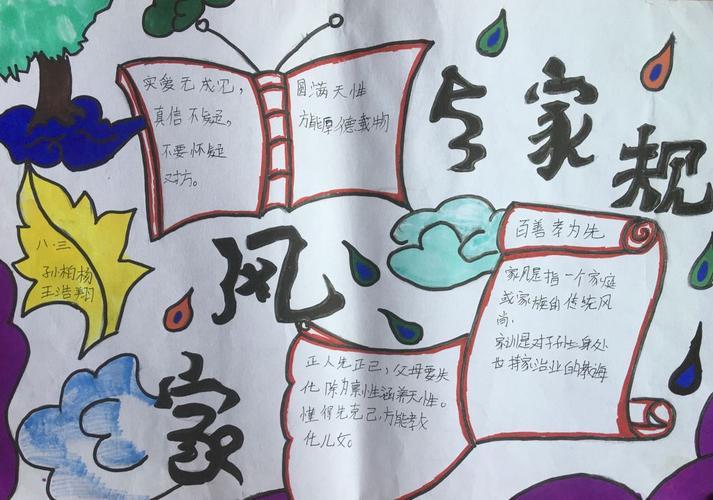 傅雷家书手抄报图片20p家风家训伴我们健康成长