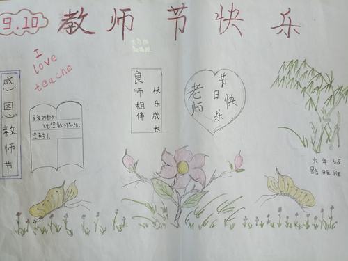 小学举行庆祝教师节绘画 手抄报活动 写美篇 赛前 学校精心策划方案