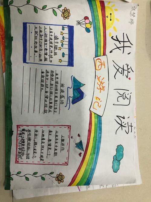 新区初中初一年级 我喜爱的一本书 手抄报汇展