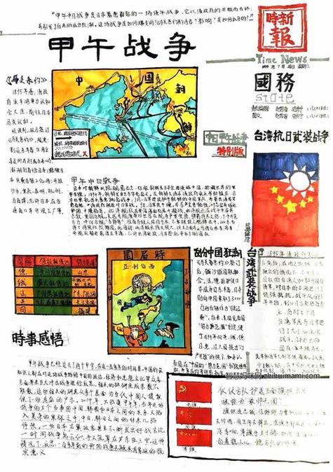 近代中国发展史手抄报中国手抄报