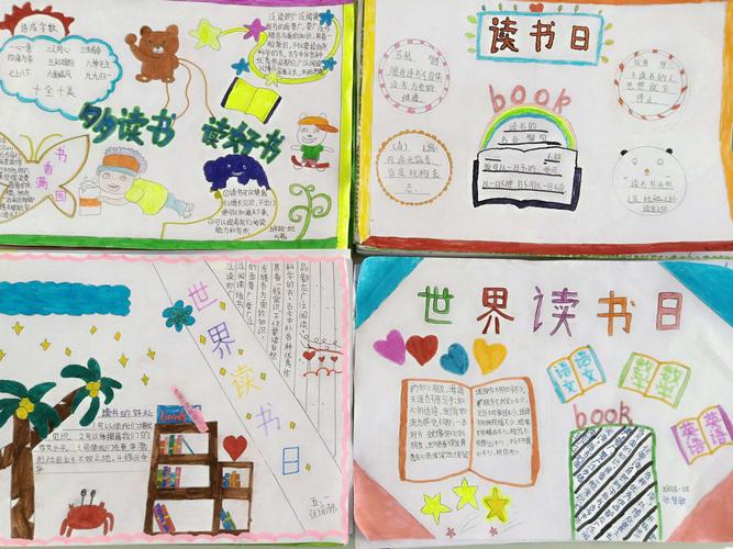 各班开展世界读书日手抄报比赛活动