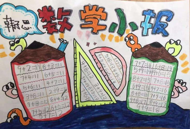 以快乐数学多彩寒假为主题的手抄报快乐数学手抄报