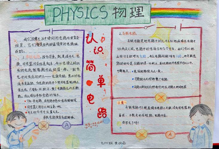 迎接新的一年 华师琼中附中思源实验学校九年级物理手抄报大赛