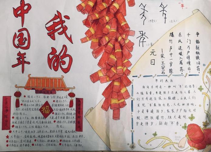 我的中国图画手抄报我的中国年手抄报