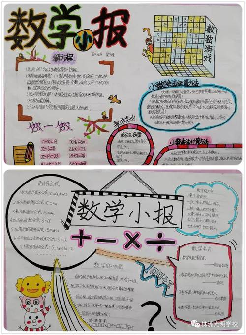 五年级数学手抄报 五年级数学手抄报简单又漂亮