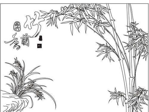 竹子的叶子画法手抄报关于竹子的手抄报