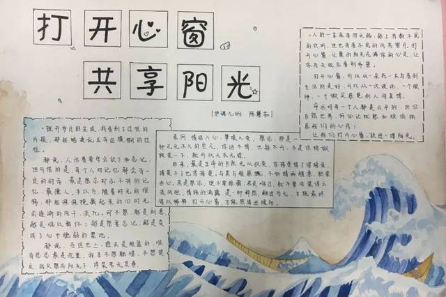 打开心窗向阳而生手抄报手抄报图片大全 打开心窗向阳而生手抄报手抄报图片大全
