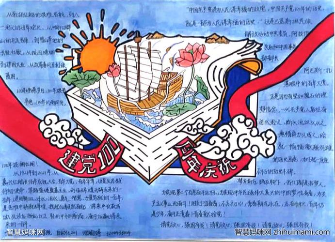 2024建党100周年手抄报一等奖作品