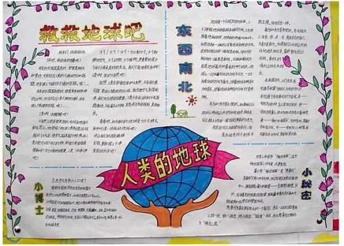 远离雾霾保护环境手抄报图片