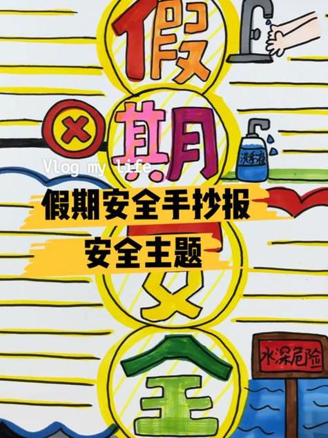 五年级暑假安全手抄报2024小学生暑假假期安全手抄报版面设计图6张