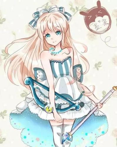 如何画动漫少女的手抄报如何画手抄报