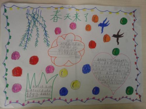 8到9岁二年级画手抄报