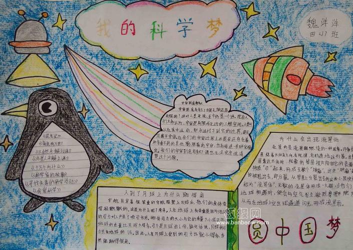 小学生科技手抄报和科幻画