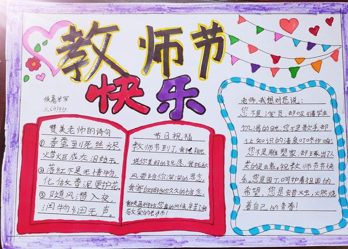 凯旋城小学三四班 教师节手抄报优秀作品展