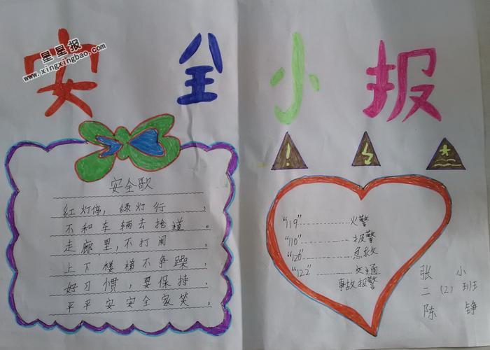 消防安全的手抄报消防安全手抄报图片简单好看交通安全的手抄报一年级
