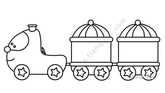 火车简笔画图片火车头的简笔画手抄报 手抄报模板大全小火车简笔画