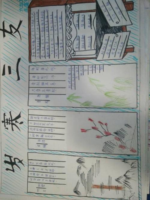 岁寒三友主题手抄报集锦