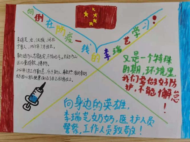 手抄报李瑞芝先进事迹手抄报雷锋事迹手抄报同学们以手抄报的形式表达